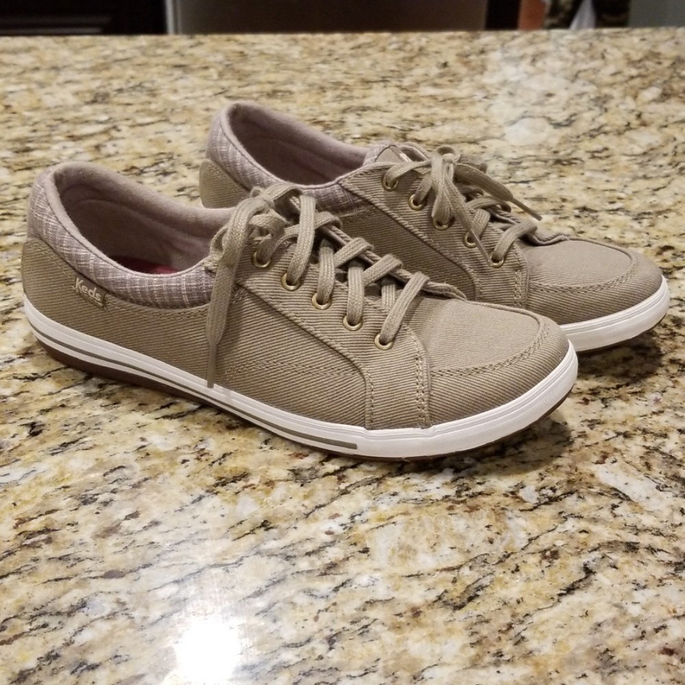Tan casual flats